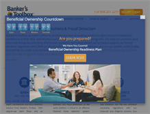 Tablet Screenshot of bankerstoolbox.com